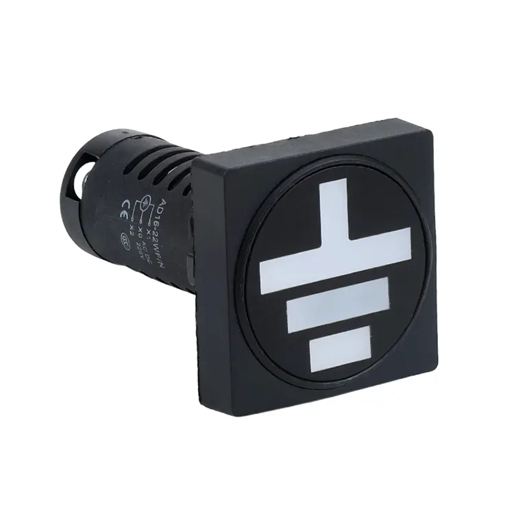 22mm tamanho do furo de montagem tipo quadrado luz indicadora de posição AD16-22W