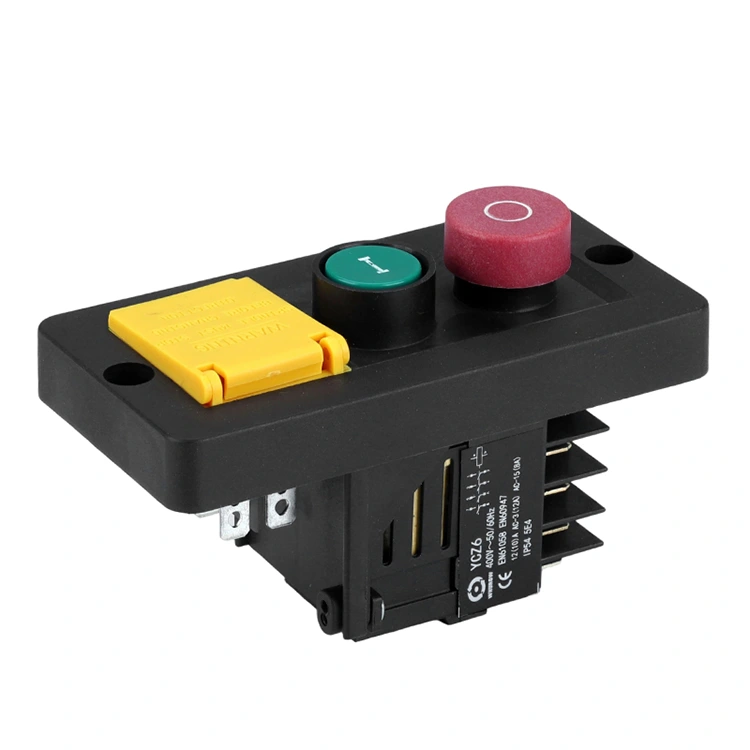 400V 12A com interruptor eletromagnético de botão de pressão do interruptor basculante