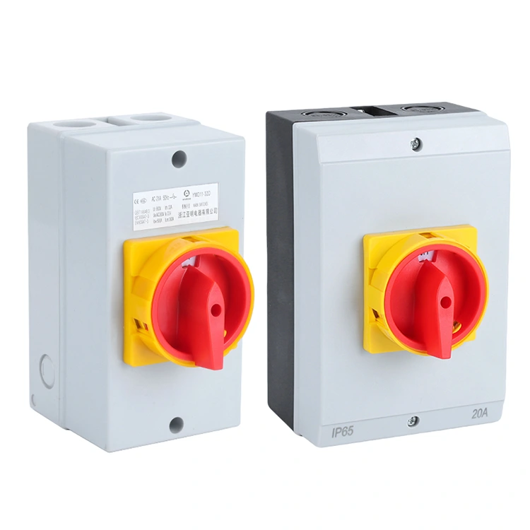 Interruptor isolador 63A com caixa à prova d'água
