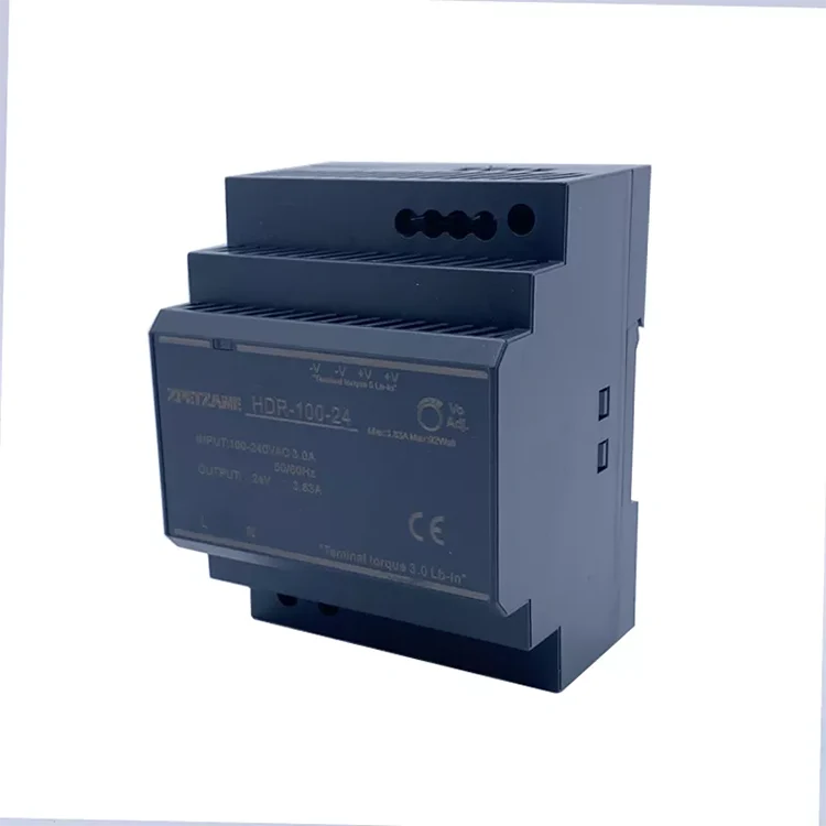 Fonte de alimentação com interruptor montado em trilho DIN HDR-100W