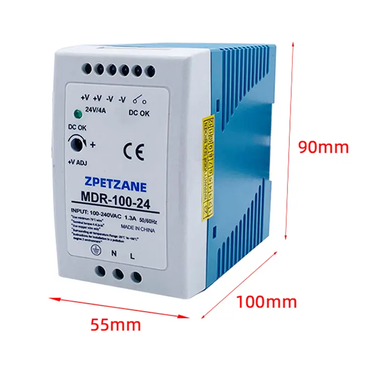 MDR-100W DIN Rail Mounted Switch Power Supply
