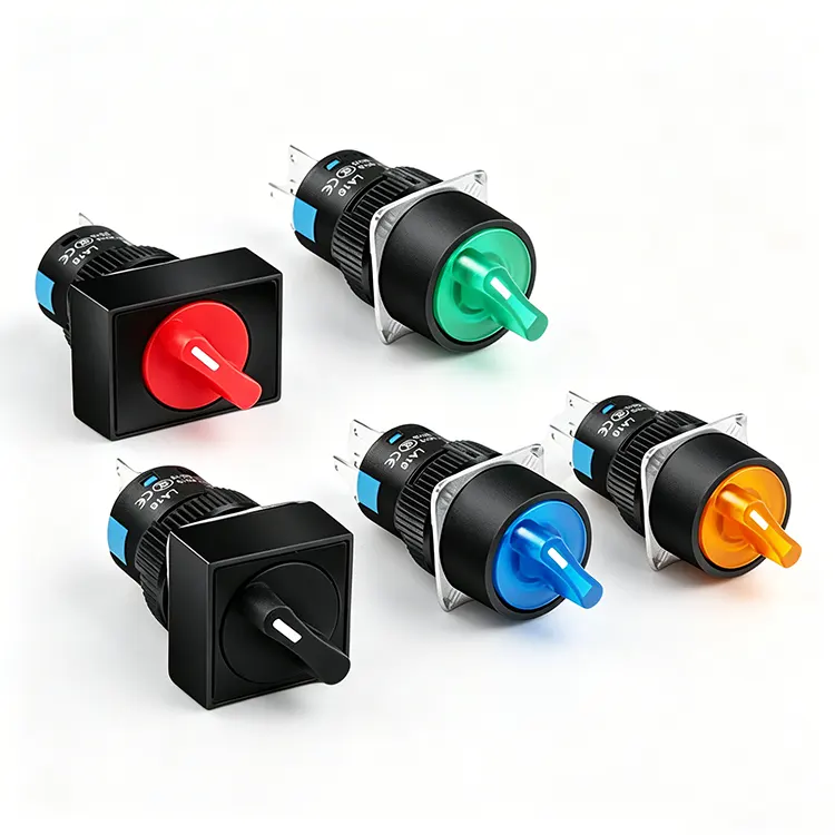 Chave seletora rotativa LA16 16mm posição 2/3