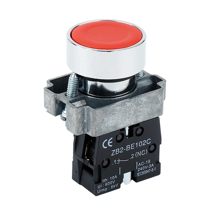 Interruptor de botão de reinicialização momentânea XB2-BA cinco cores