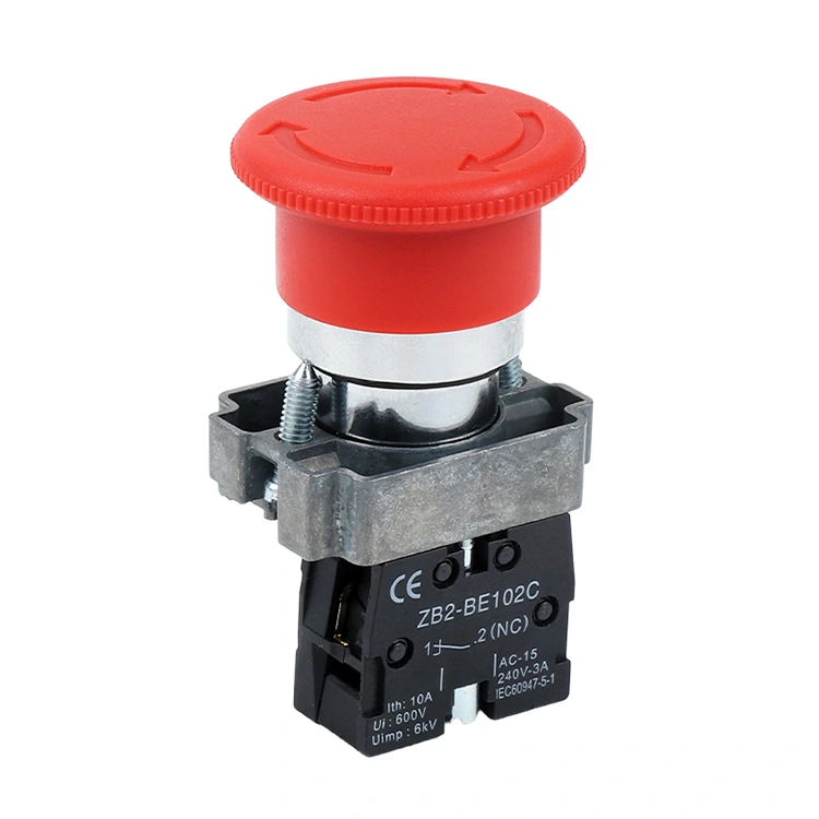 Interruptor de botão de parada de emergência XB2-BS
