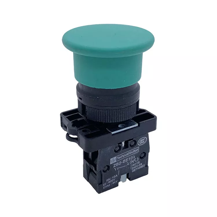 Interruptor de botão de cogumelo momentâneo de reinicialização XB2-EC